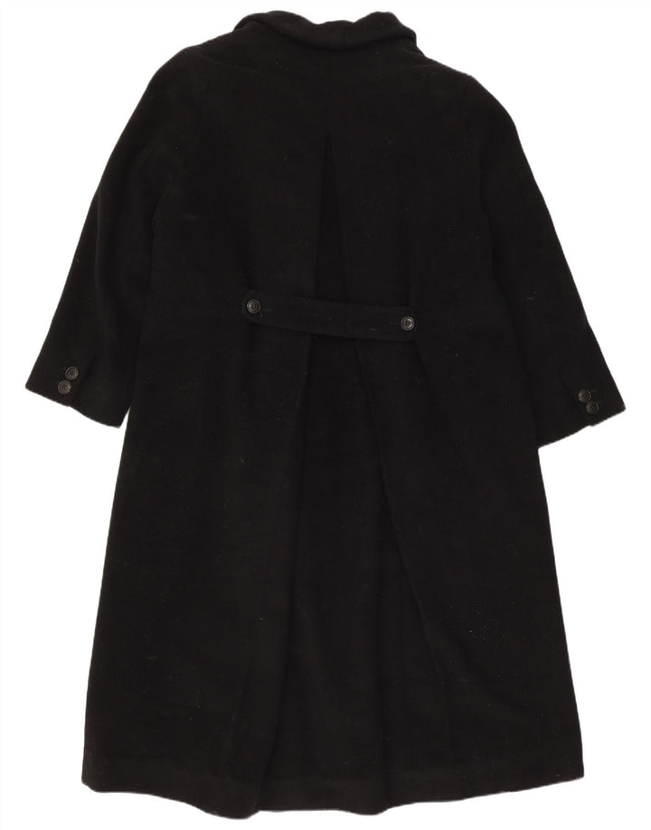 Maska Womens Double Breasted Coat UK 40 Large Black New Wool