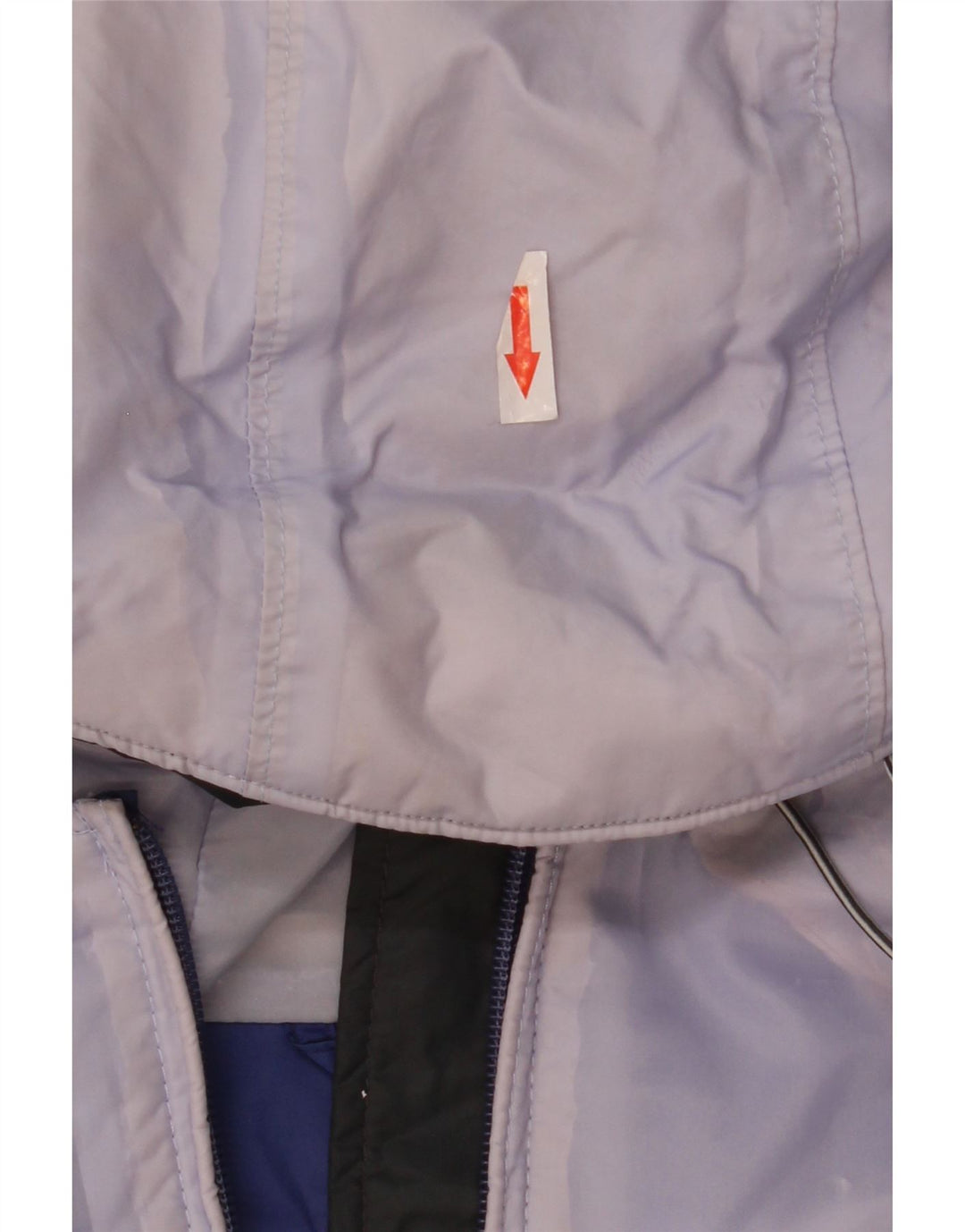 Columbia Womens Omni-Tech Hooded Rain Jacket UK 14 Medium Blue Colourblock