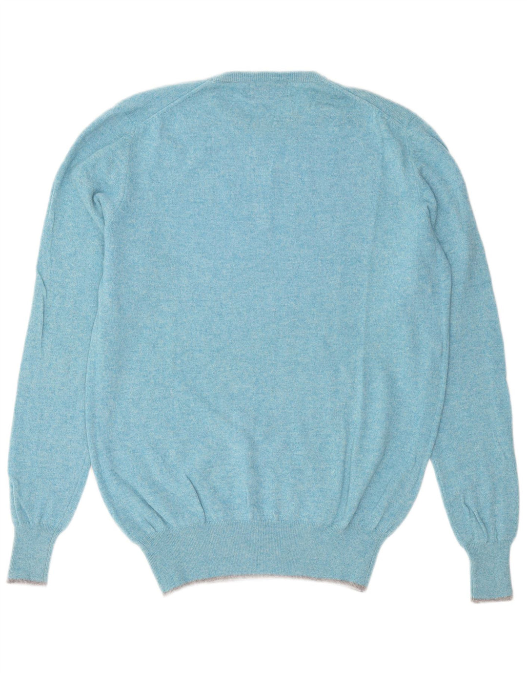 Elvstrom Mens Crew Neck Jumper Sweater Large Blue Flecked Wool