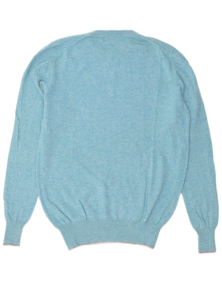 Elvstrom Mens Crew Neck Jumper Sweater Large Blue Flecked Wool