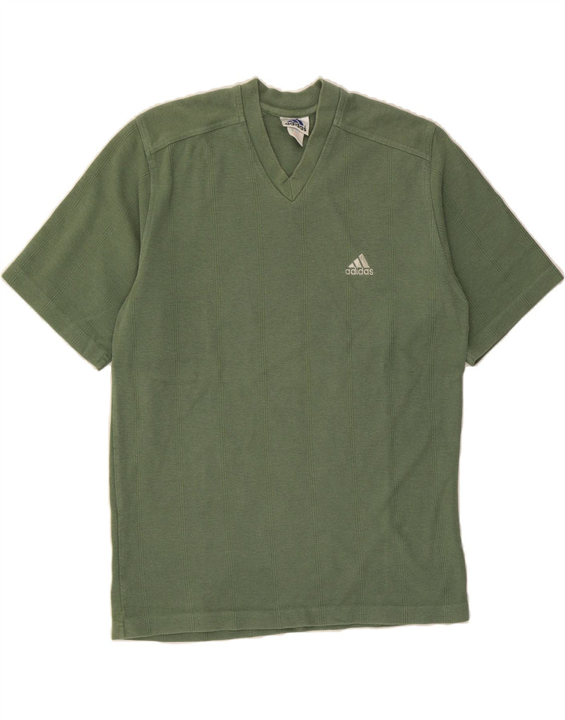 ADIDAS Mens T-Shirt Top UK 40/42 Medium Green Cotton Vintage Adidas and Second-Hand Adidas from Messina Hembry 