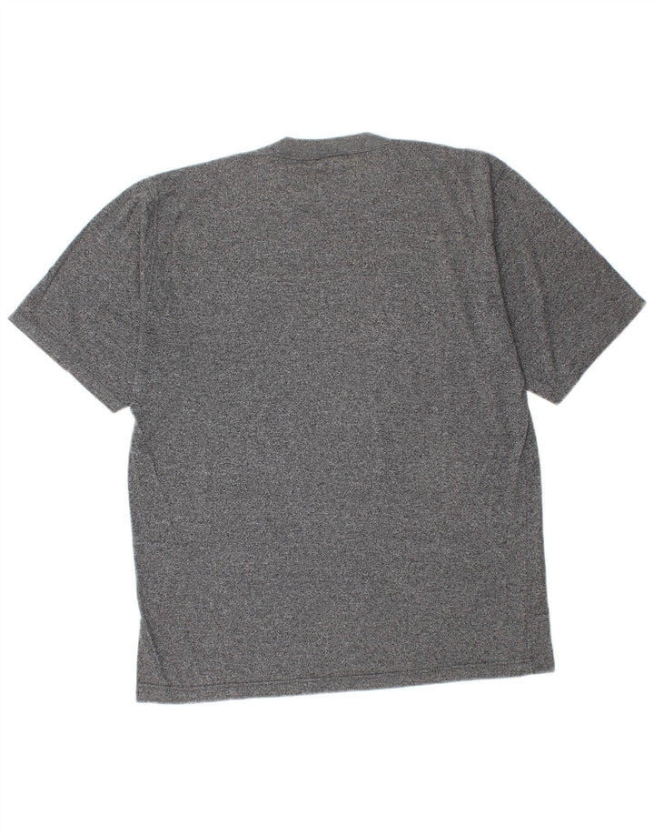 Asics Mens T-Shirt Top Medium Grey Flecked Cotton