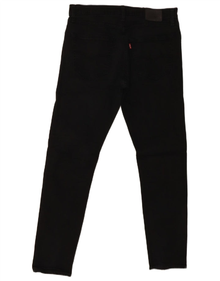 LEVI'S Mens Slim Jeans W32 L32 Black Cotton