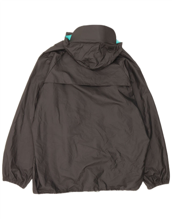 Columbia Mens Hooded Rain Jacket UK 40 Large Black Nylon