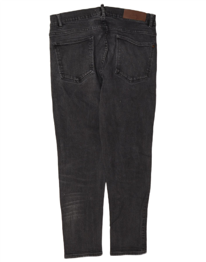 Zara Mens Slim Jeans EU 44 Large W34 L30 Grey Polyester