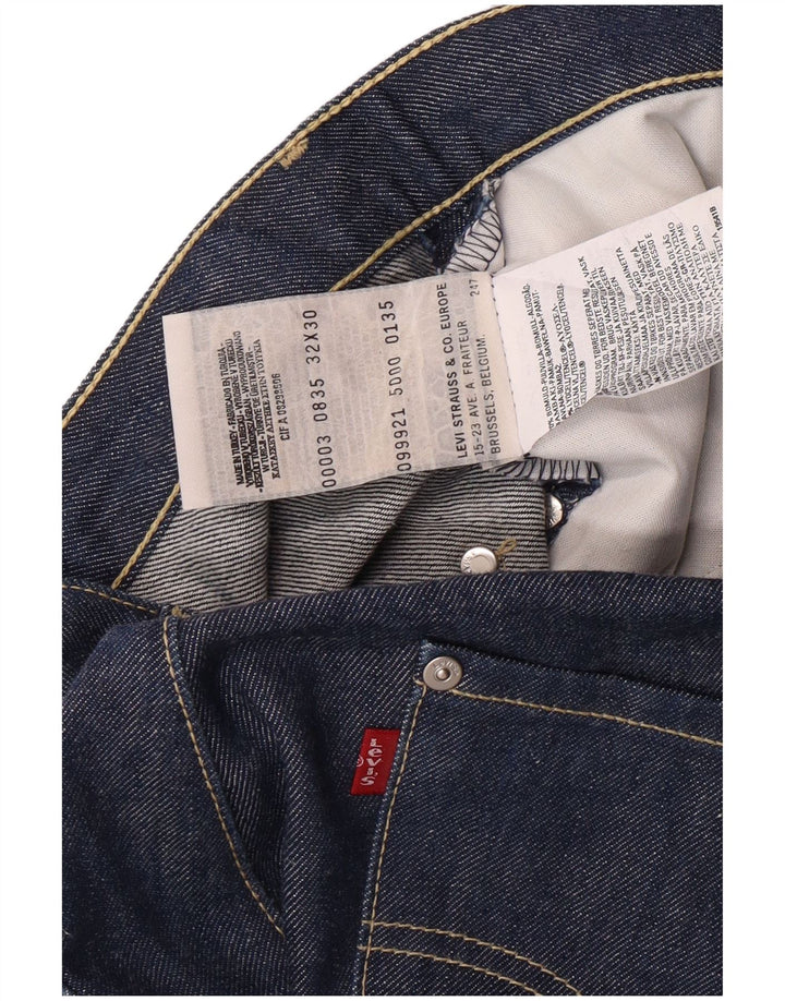 LEVI'S Mens 501 Straight Jeans W32 L30 Blue Cotton Classic