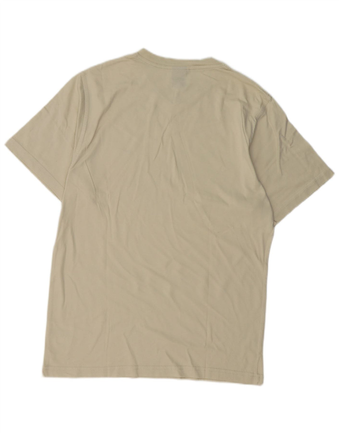 Nike Mens T-Shirt Top UK 39/41 Medium Beige Cotton