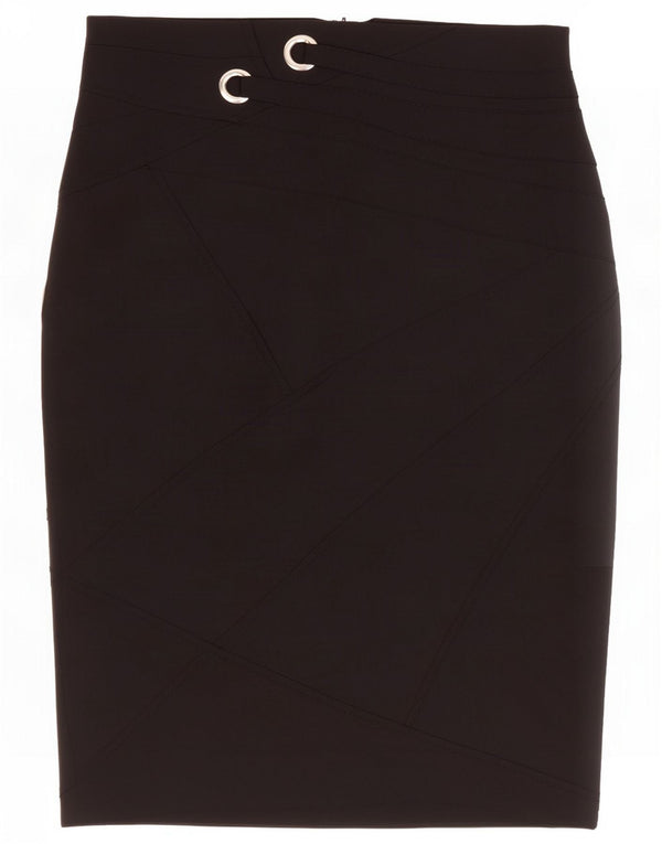 Karen Millen Womens Pencil Skirt UK 12 Medium W30 Black Polyester
