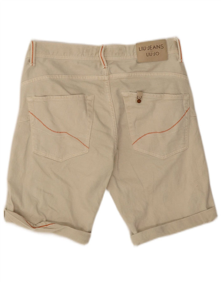 Liu Jo Mens Regular Casual Shorts W31 Medium Beige Cotton
