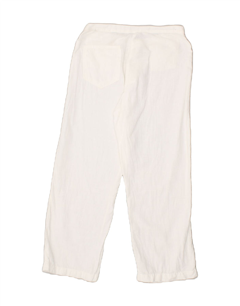 REPLAY AND SONS Womens Straight Casual Trousers W26 L25 White Vintage Replay and Sons and Second-Hand Replay and Sons from Messina Hembry 