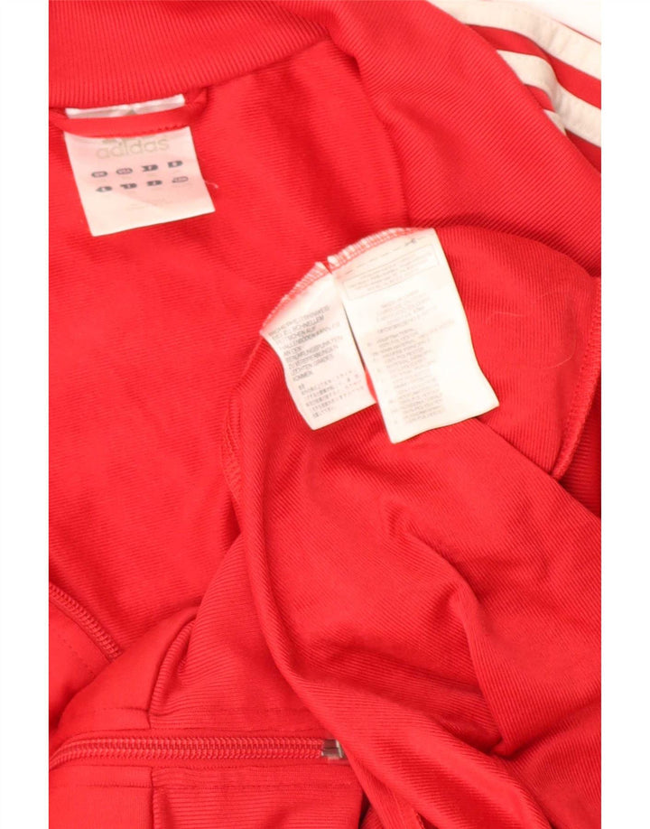 Adidas Mens Tracksuit Top Jacket 2XL Red Polyester