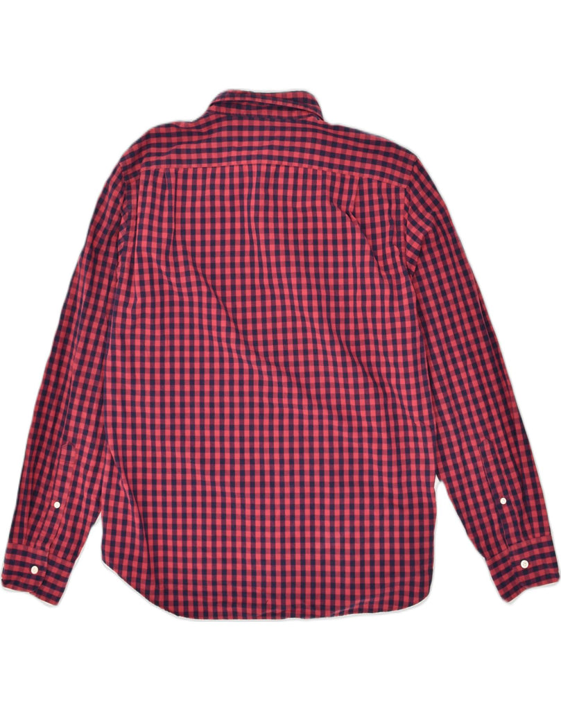 J. CREW Mens Shirt Large Red Gingham Cotton | Vintage J. Crew | Thrift | Second-Hand J. Crew | Used Clothing | Messina Hembry 