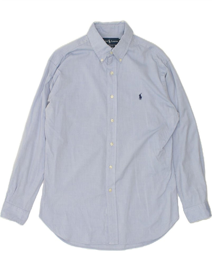 RALPH LAUREN Mens Classic Fit Shirt Size 16 Large Blue | Vintage Ralph Lauren | Thrift | Second-Hand Ralph Lauren | Used Clothing | Messina Hembry 