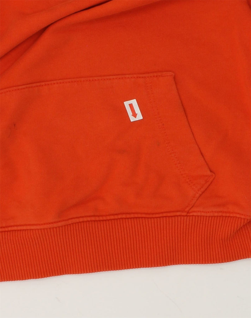 TOMMY HILFIGER Girls Graphic Hoodie Jumper 5-6 Years Orange Cotton | Vintage Tommy Hilfiger | Thrift | Second-Hand Tommy Hilfiger | Used Clothing | Messina Hembry 