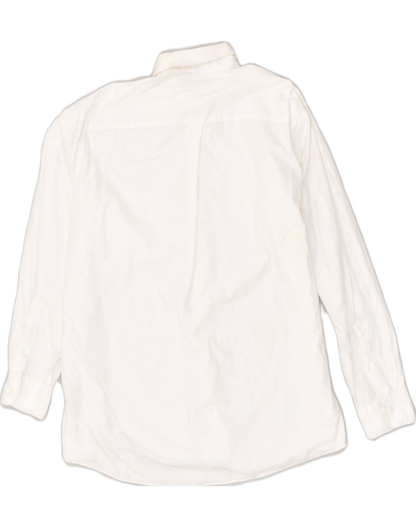 DKNY Mens Shirt Size 16 1/2 Large White Cotton | Vintage Dkny | Thrift | Second-Hand Dkny | Used Clothing | Messina Hembry 