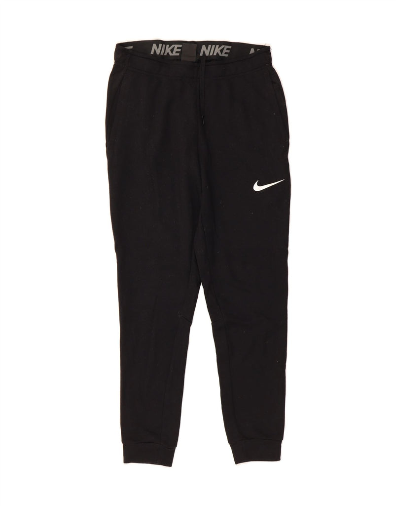 NIKE Mens Dri Fit Graphic Tracksuit Trousers Joggers Small  Black Vintage Nike and Second-Hand Nike from Messina Hembry 