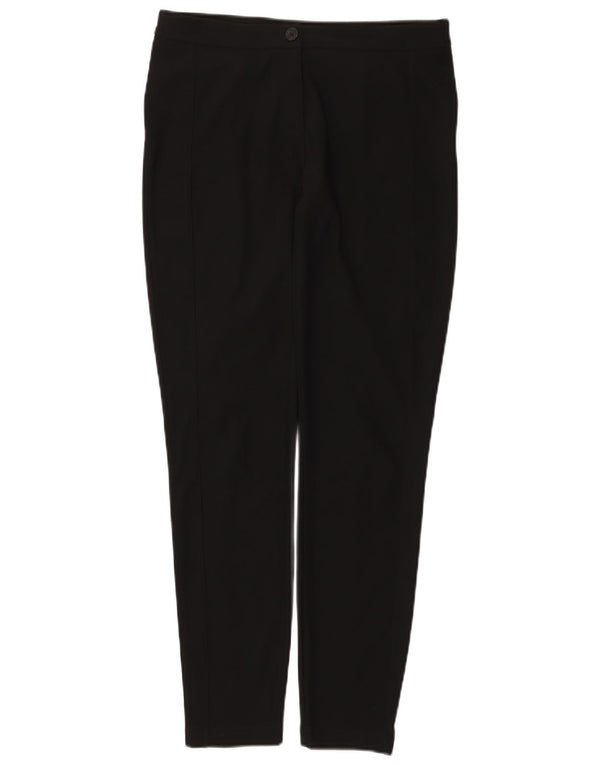 Benetton Womens Skinny Casual Trousers UK 12 Medium W32 L30 Black Polyester