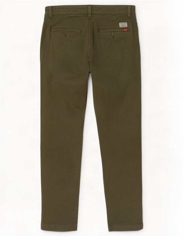 Levi's Mens Slim Tapered Chino Trousers W32 L30 Khaki Cotton