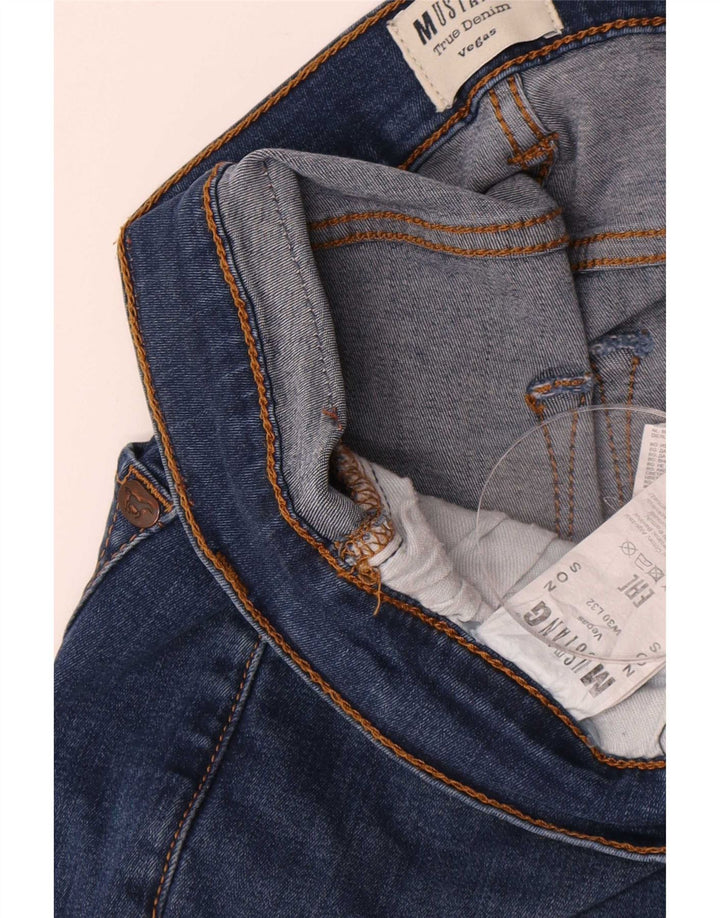 Mustang Mens Vegas Slim Jeans W30 L32 Blue Cotton