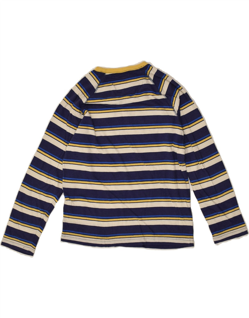 GAS Boys Graphic Top Long Sleeve 7-8 Years Navy Blue Striped Cotton | Vintage Gas | Thrift | Second-Hand Gas | Used Clothing | Messina Hembry 