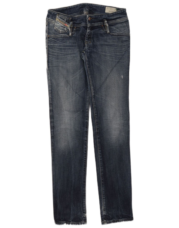 Diesel Womens Matic Slim Jeans W30 L32 Blue Cotton