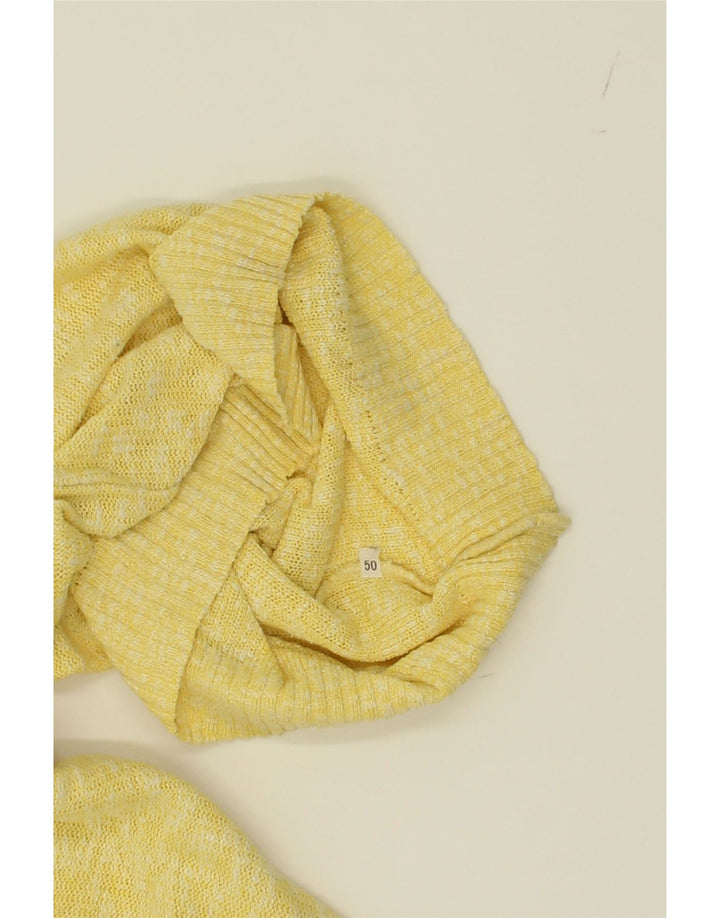 VINTAGE Mens V-Neck Jumper Sweater IT 50 Medium Yellow Flecked Vintage Vintage and Second-Hand Vintage from Messina Hembry 