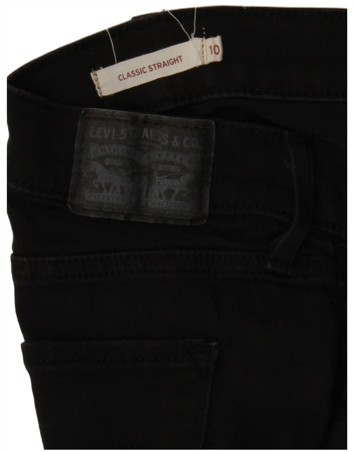 LEVI'S Womens Classic Fit Straight Jeans US 10 Large W32 L31 Black