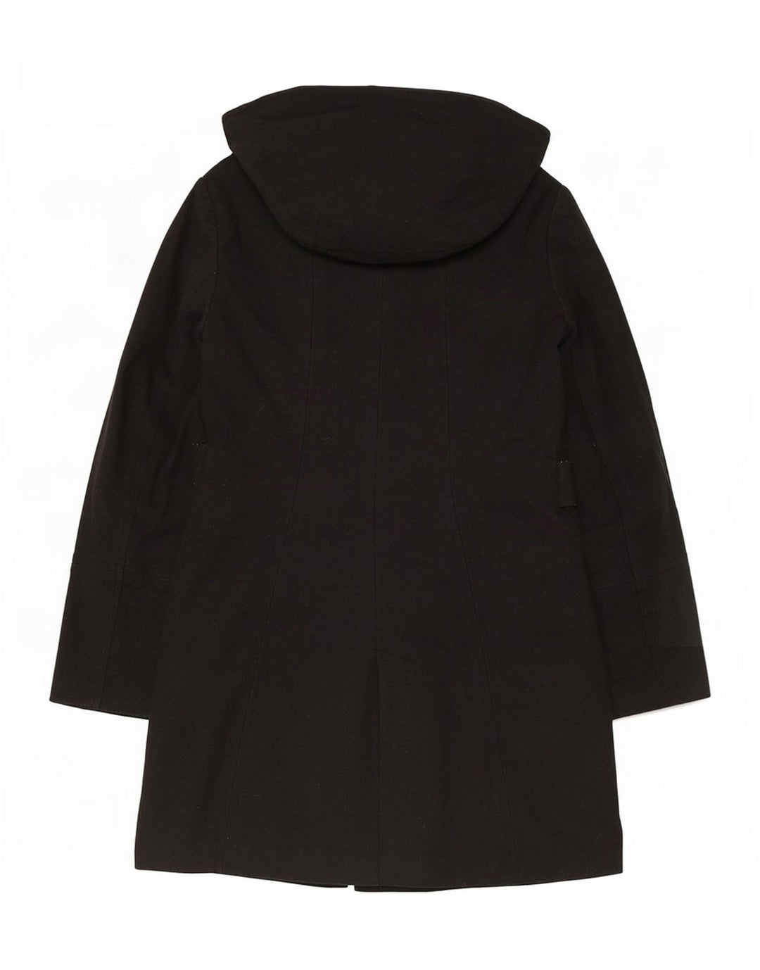 Zara Womens Hooded Windbreaker Coat UK 18 XL Black Polyester