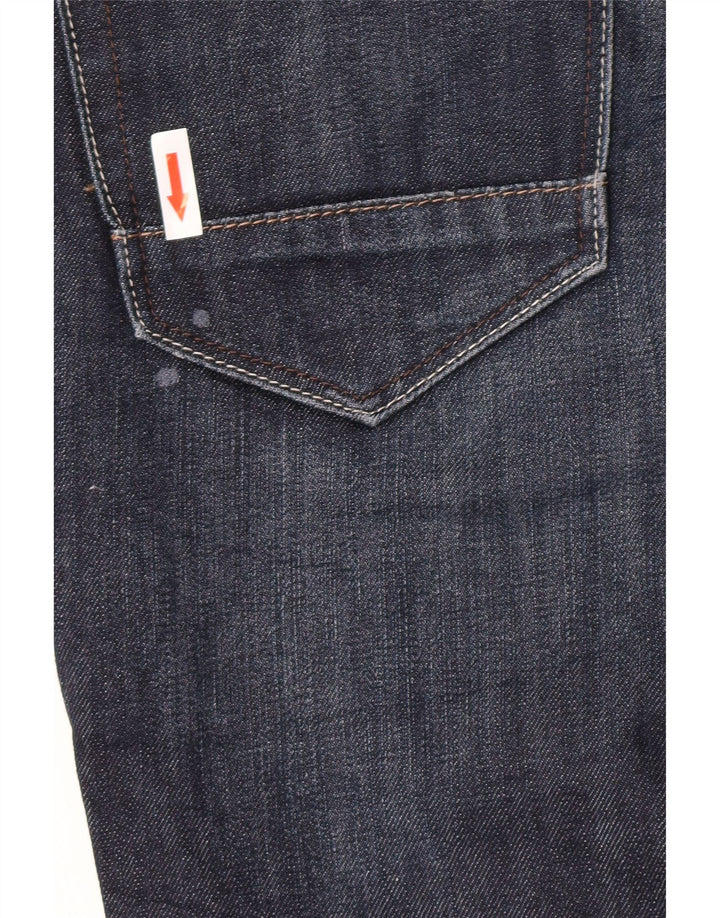 Sisley Mens Belfast Slim Jeans W35 L30 Navy Blue Cotton