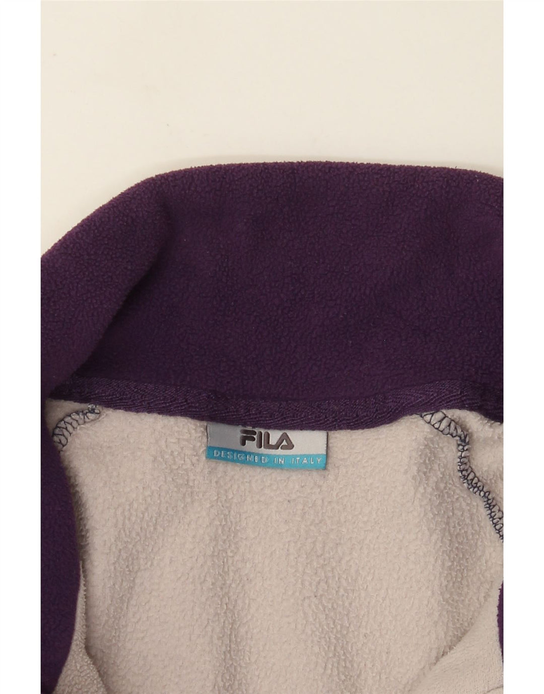 Fila Mens Fleece Jacket UK 40 Large Navy Blue Colourblock