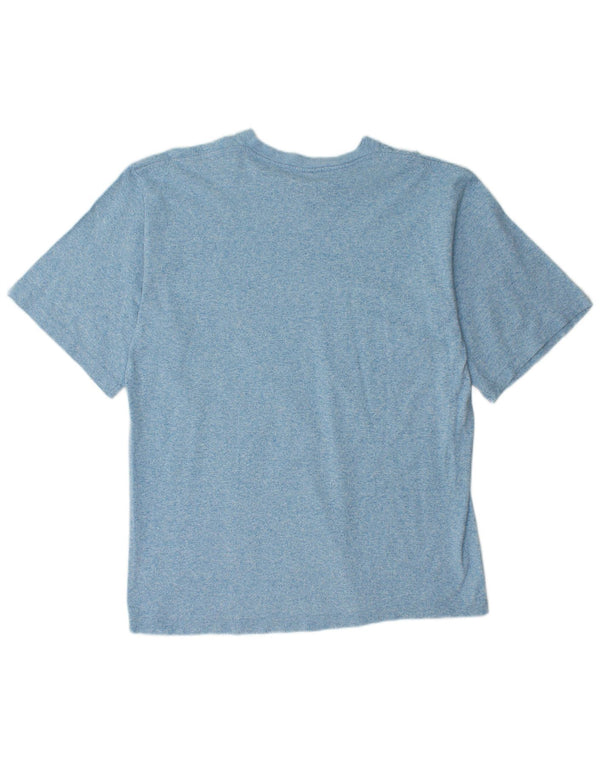 CHAMPION Mens T-Shirt Top Large Blue Flecked Cotton