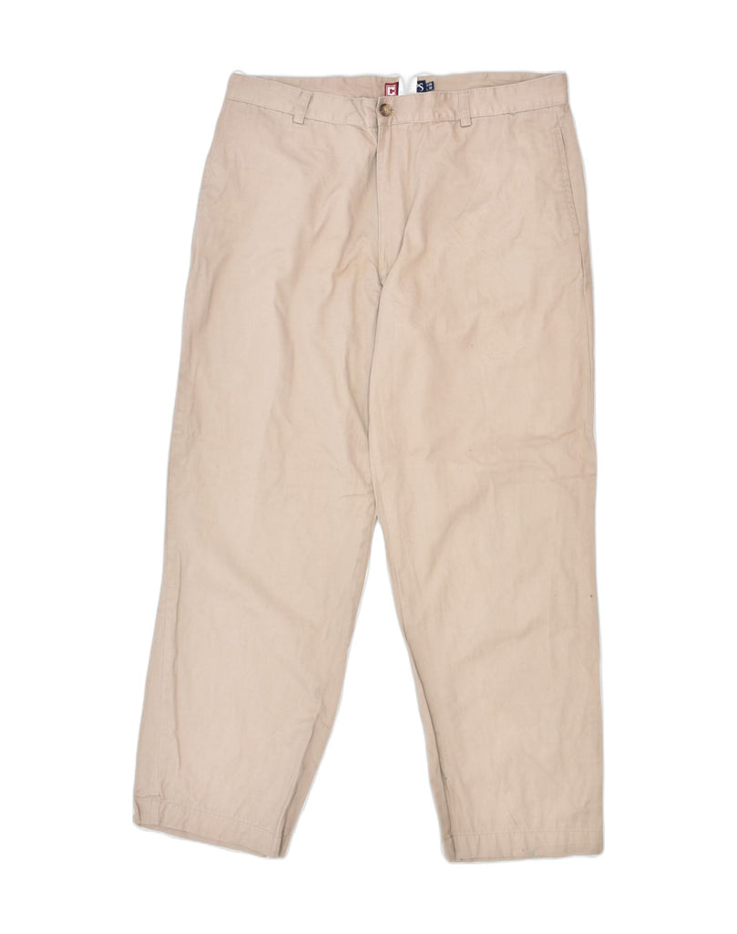 CHAPS Mens Tapered Chino Trousers  W38 L32  Beige Cotton | Vintage | Thrift | Second-Hand | Used Clothing | Messina Hembry 