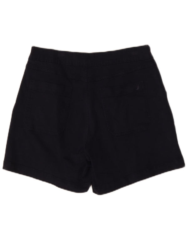 Nautica Womens Chino Shorts Medium W30 Navy Blue Cotton