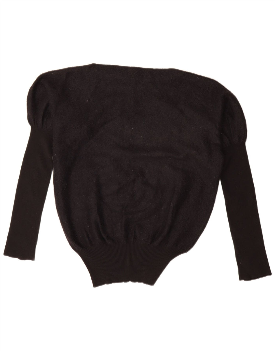 Les Copains Womens Oversized Boat Neck Jumper Sweater IT 42 Medium Black