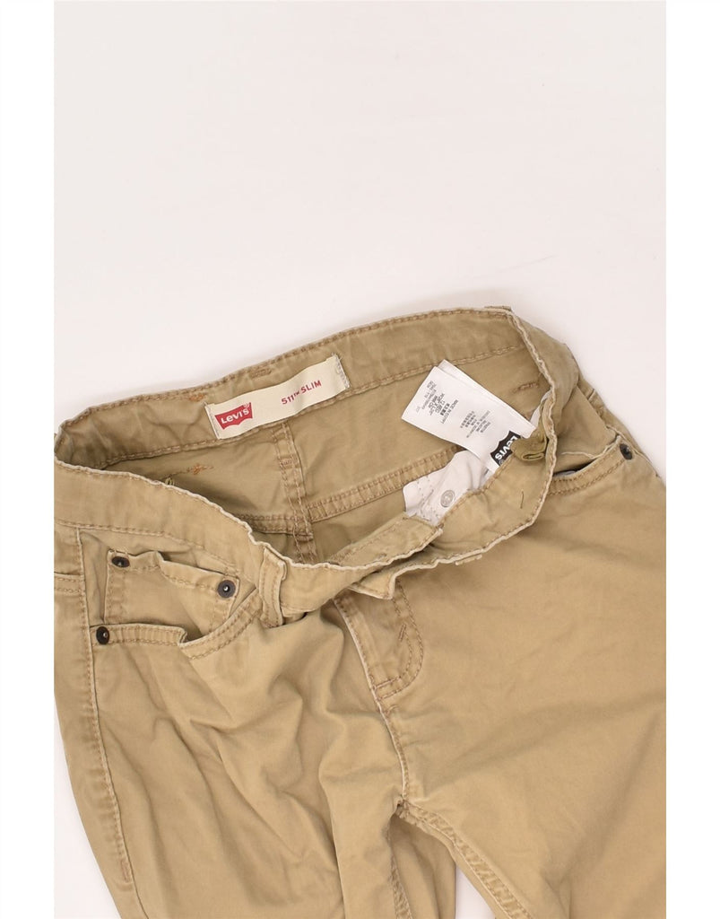 LEVI'S Boys 511 Slim Casual Trousers 11-12 Years W26 L26 Beige Cotton | Vintage Levi's | Thrift | Second-Hand Levi's | Used Clothing | Messina Hembry 