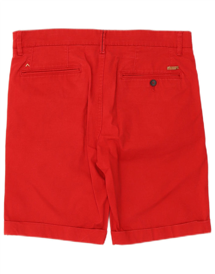 Zara Mens Chino Shorts EU 40 Medium W31  Red