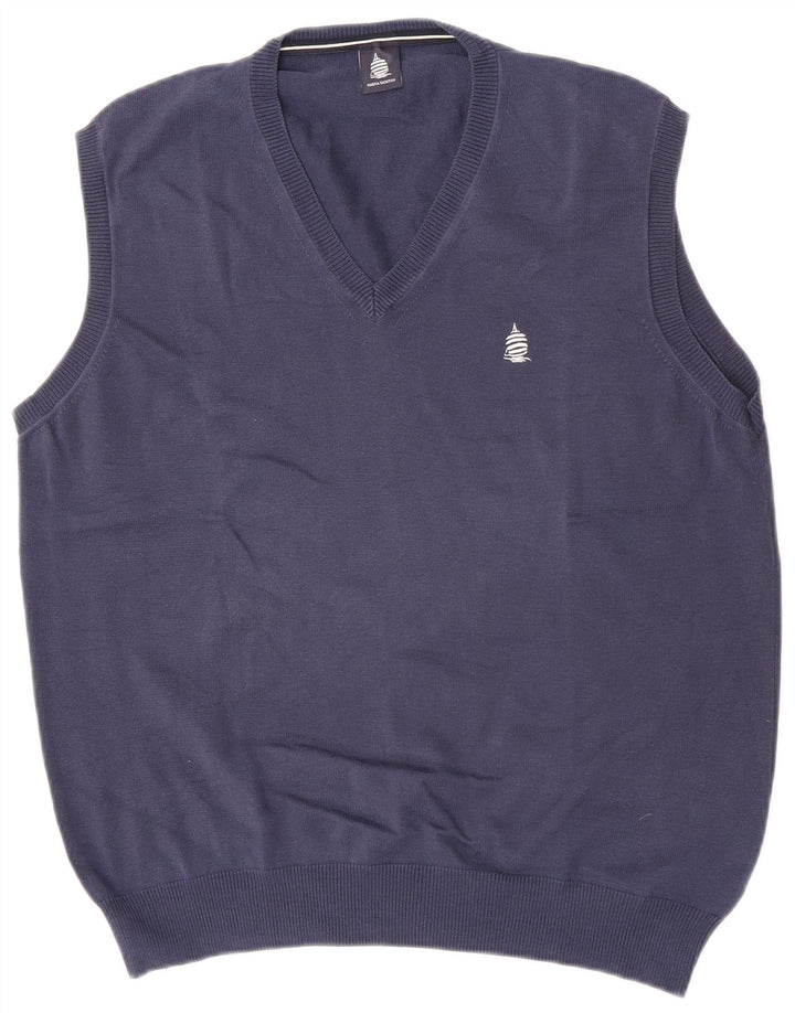 Marina Yachting Mens Vest Tank Top XL Navy Blue