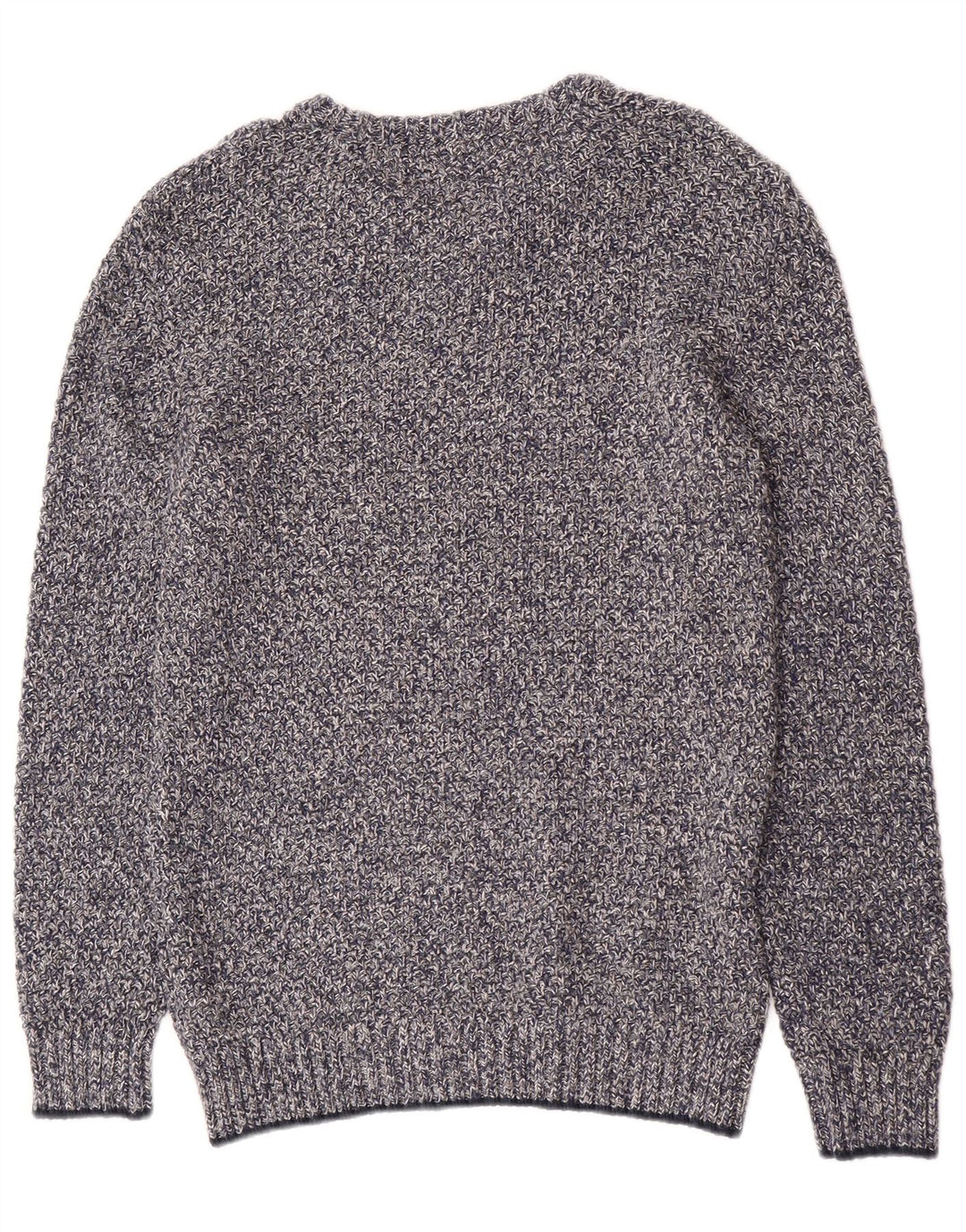 Fat Face Mens Crew Neck Jumper Sweater Medium Blue Flecked Cotton