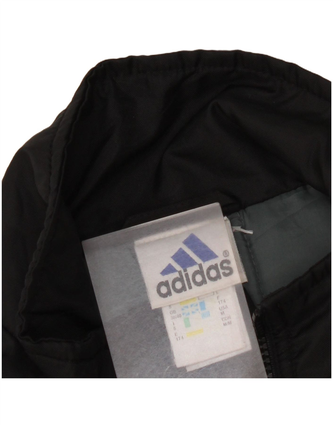 Adidas Mens Graphic Windbreaker Jacket UK 38/40 Medium Black Polyamide