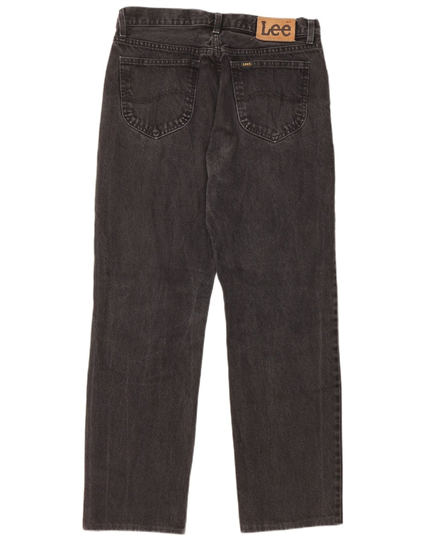 Lee Mens Chicago Straight Jeans W34 L29 Black Cotton