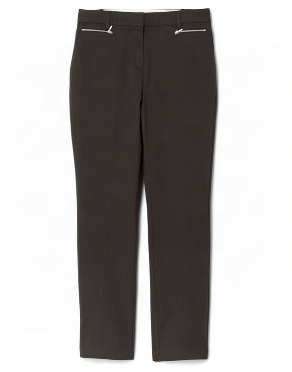 Marks & Spencer Womens High Waist Casual Trousers UK 10 Small W30 L32 Grey