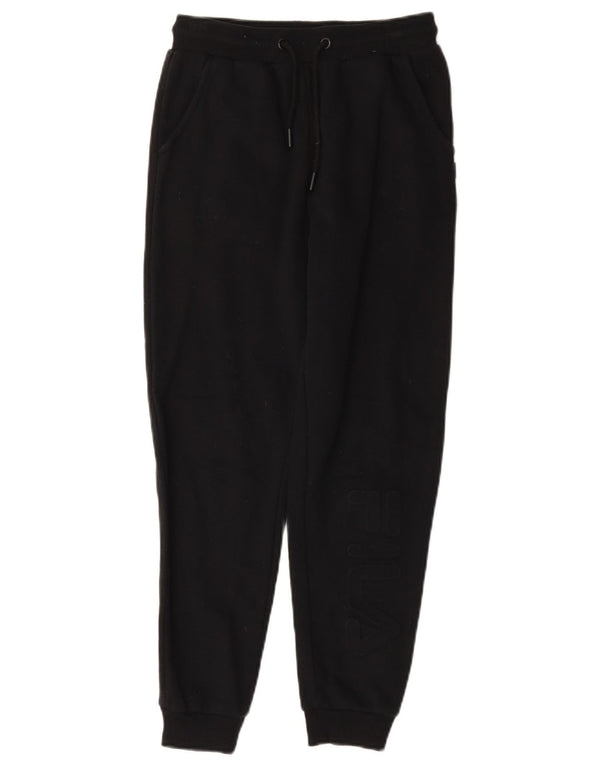 Fila Girls Tracksuit Trousers Joggers 11-12 Years  Black Cotton