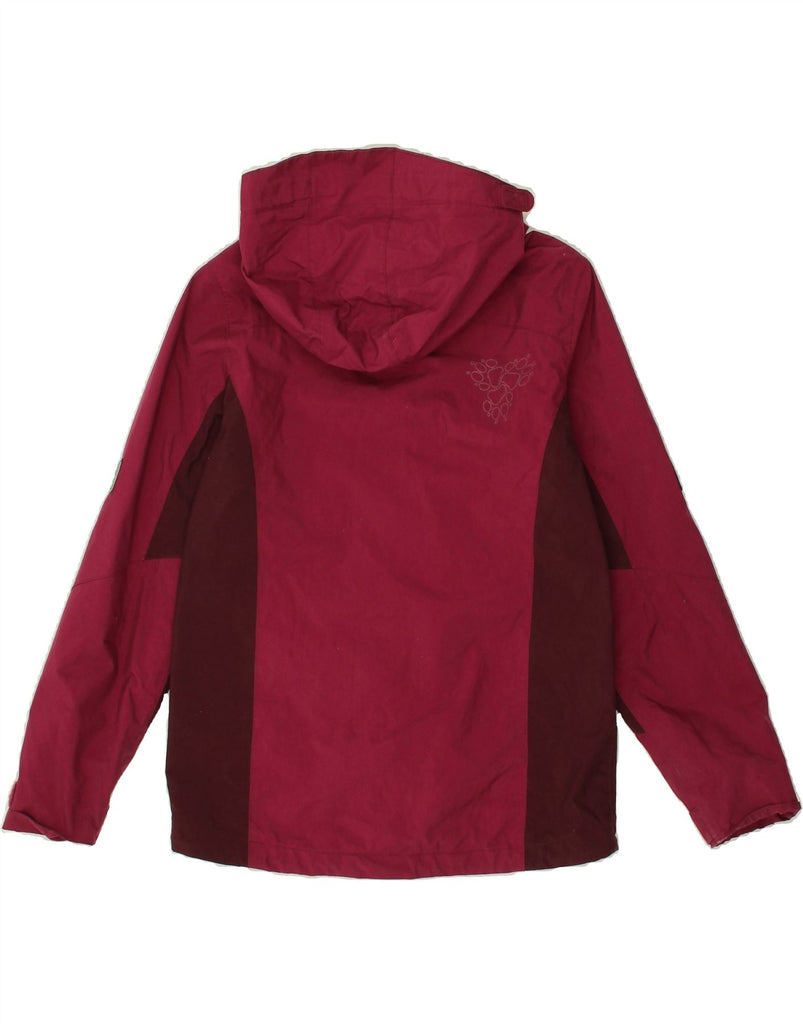 JACK WOLFSKIN Girls Hooded Rain Jacket 9-10 Years Pink Colourblock | Vintage Jack Wolfskin | Thrift | Second-Hand Jack Wolfskin | Used Clothing | Messina Hembry 