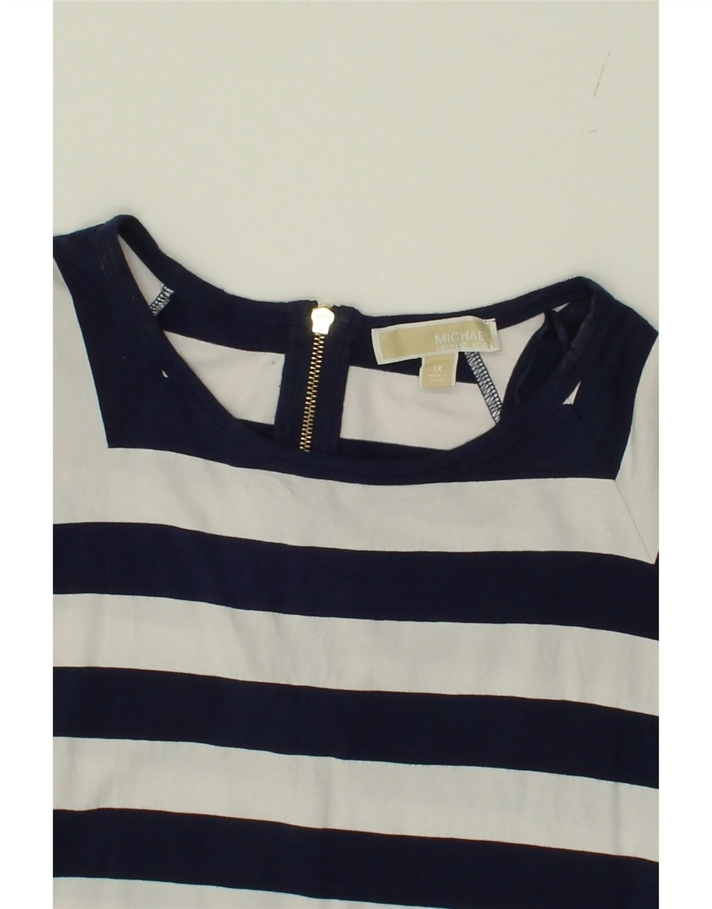 Michael kors t shirt womens navy on sale