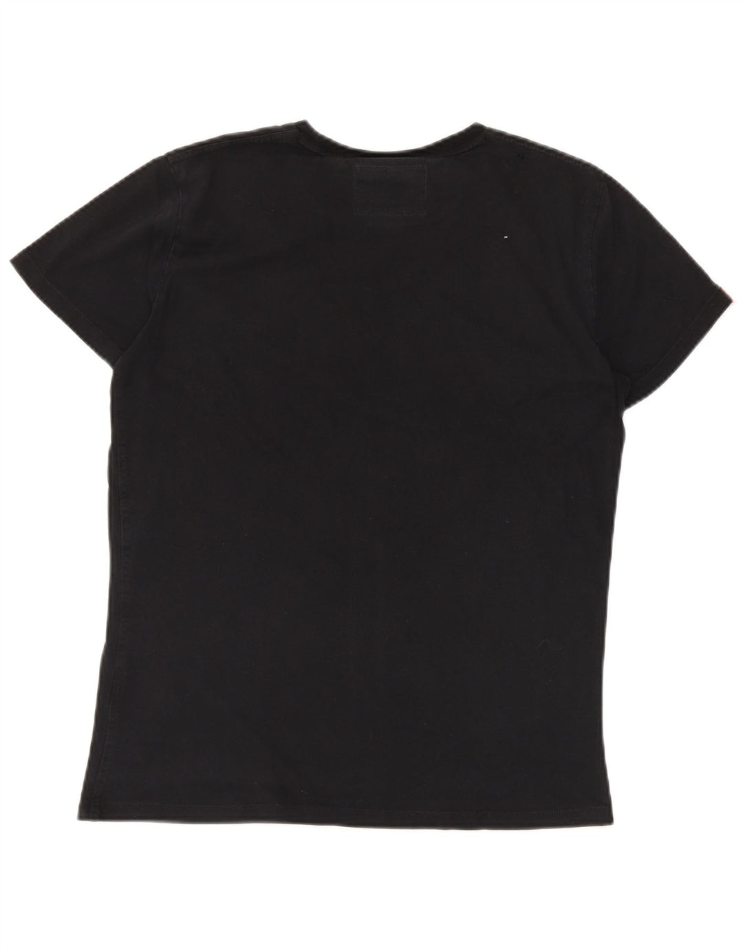 SUPERDRY Mens T-Shirt Top Medium Black Cotton