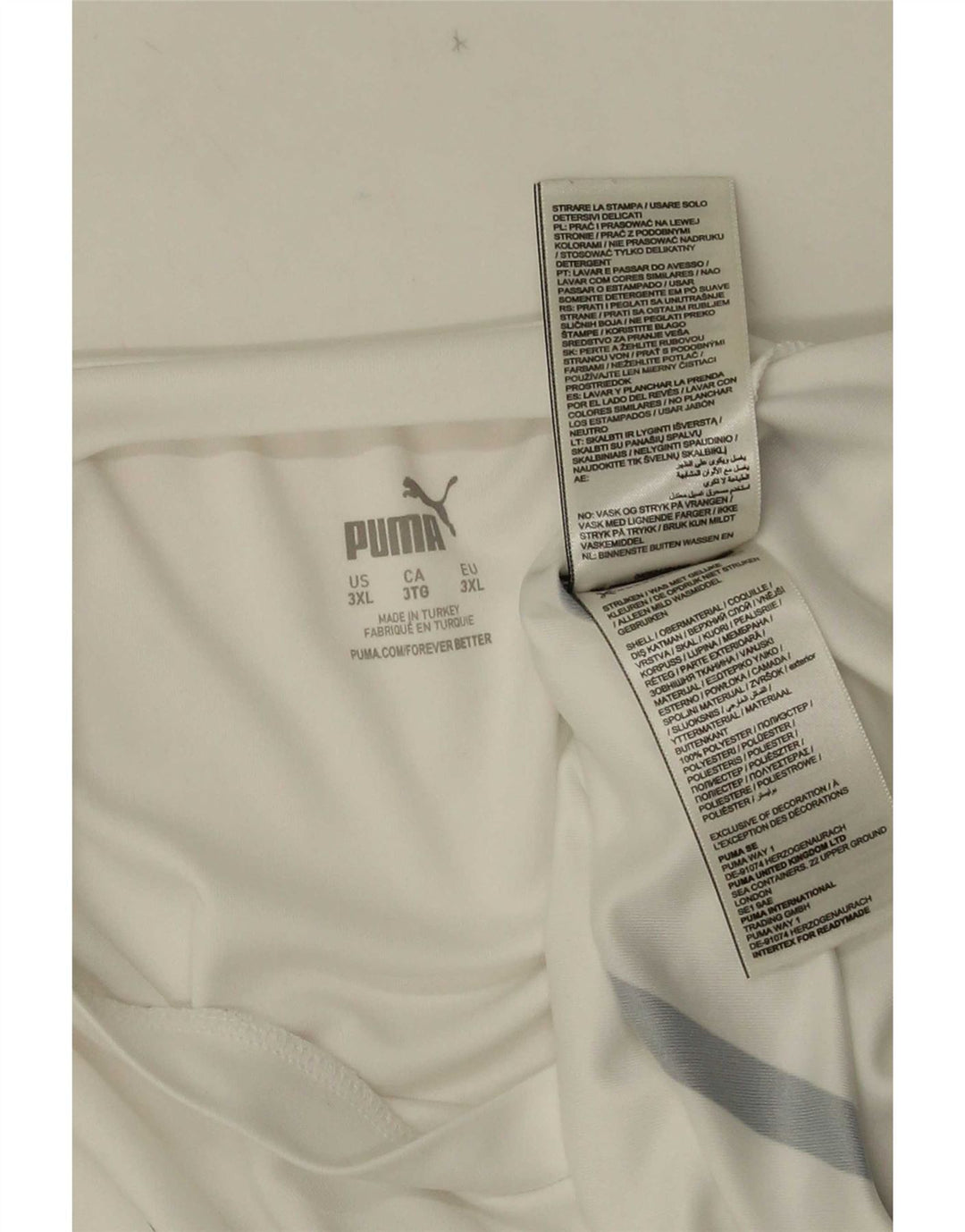 Puma Mens Deutshland Graphic T-Shirt Top 3XL White Polyester
