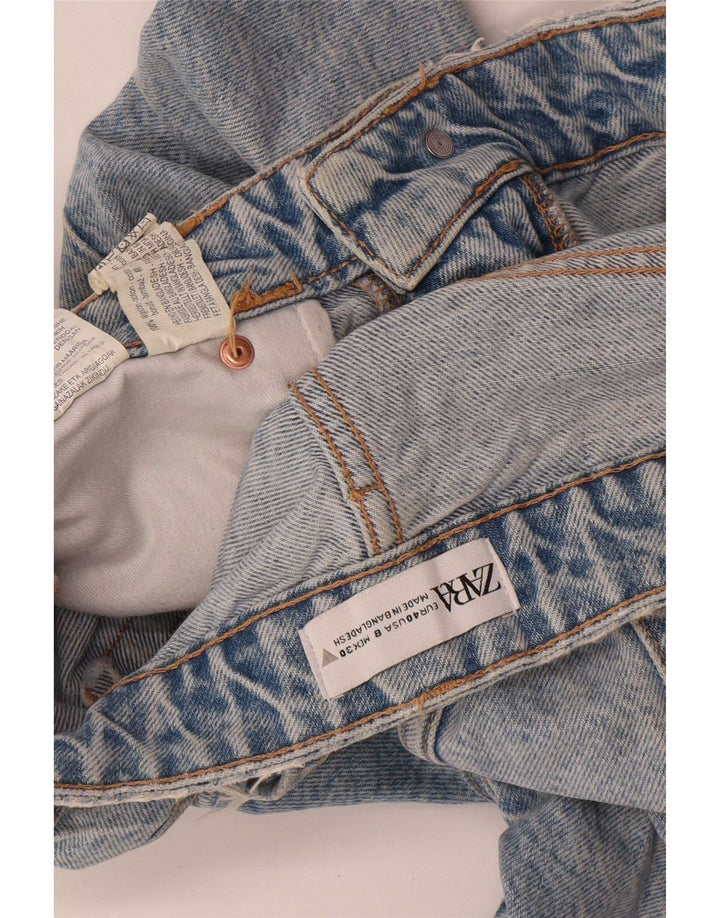Zara Womens Denim Shorts EU 40 Medium W30  Blue Cotton