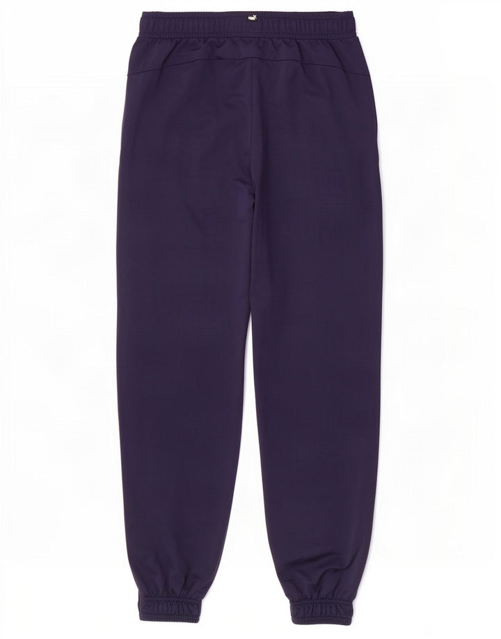 Puma Boys Tracksuit Trousers Joggers 15-16 Years Navy Blue Polyester