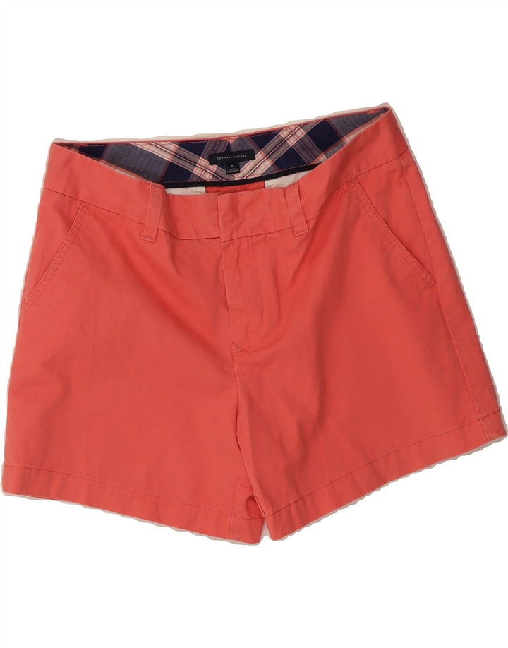 TOMMY HILFIGER Womens Chino Shorts US 8 Medium W32  Red Cotton Vintage Tommy Hilfiger and Second-Hand Tommy Hilfiger from Messina Hembry 