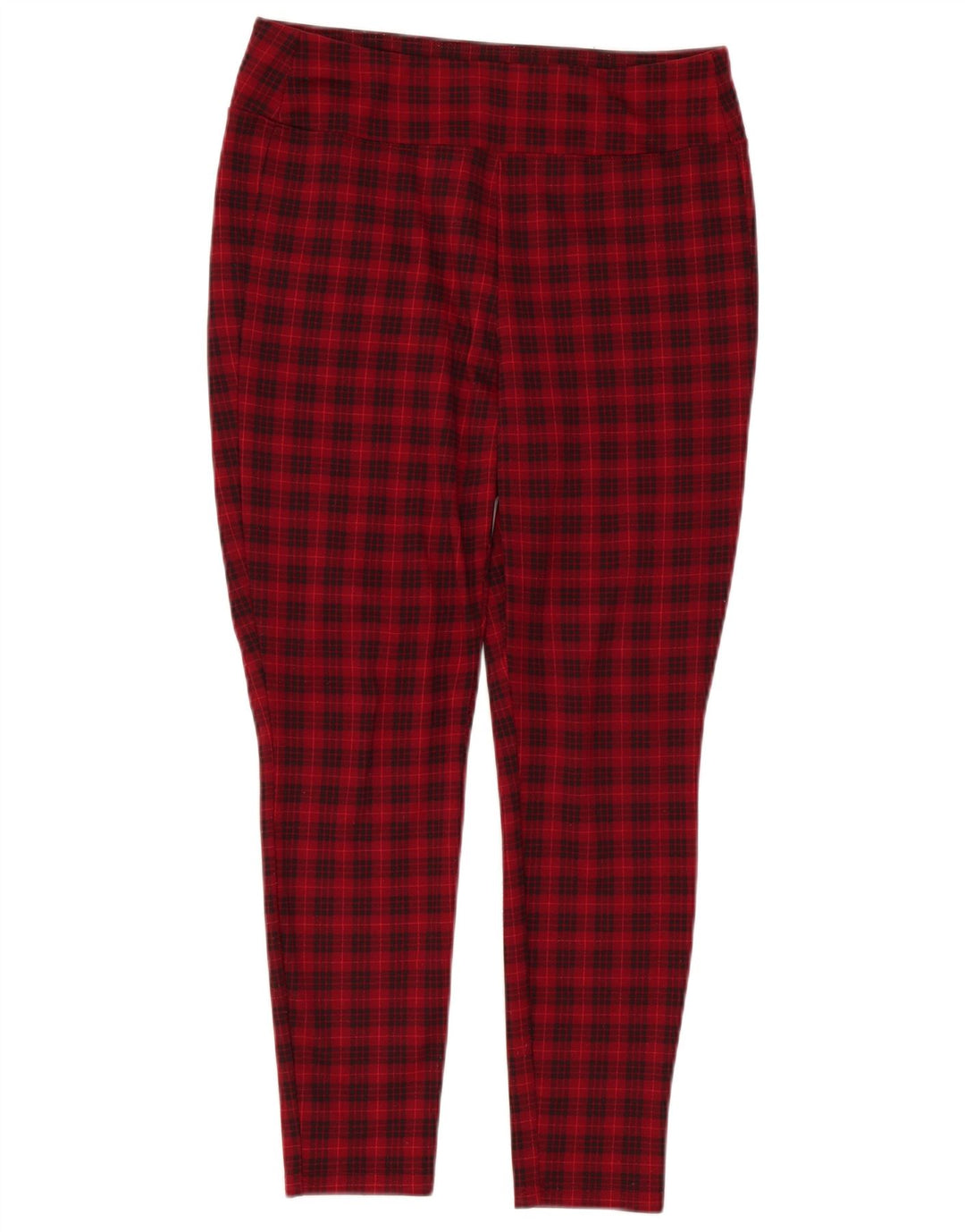 Gap Womens Skinny Casual Trousers Medium W30 L26 Red Check
